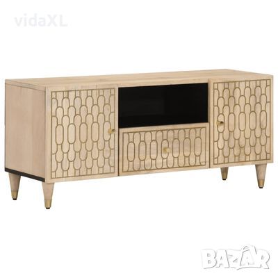 vidaXL ТВ шкаф, 105x33x46 см, масивно мангово дърво(SKU:358262, снимка 1