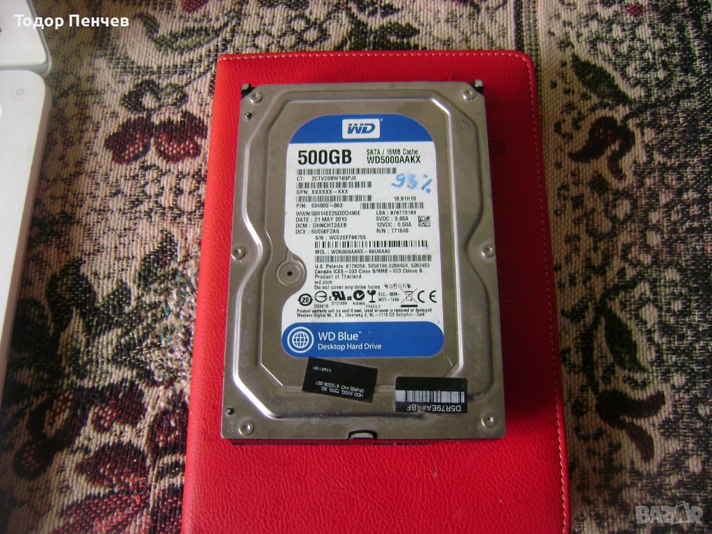 Hard disk 500 GB SATA за компютър на 93% здраве, снимка 1