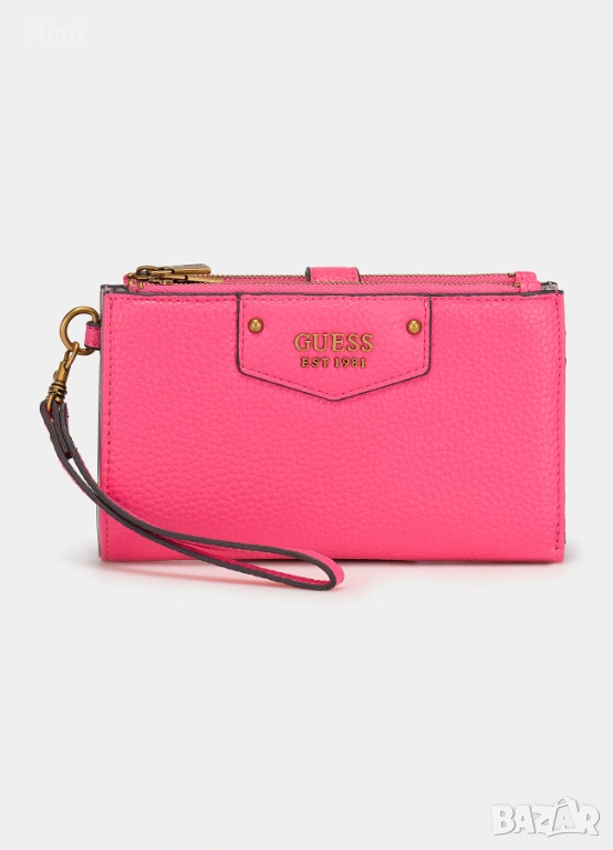 Оригинално розово голямо портмоне Guess, снимка 1