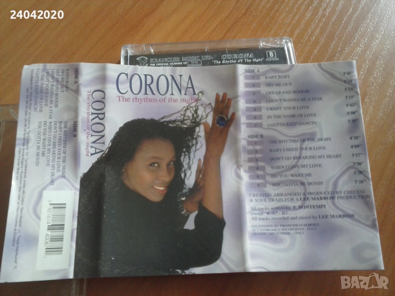 Corona – The Rhythm Of The Night оригинална касета, снимка 1