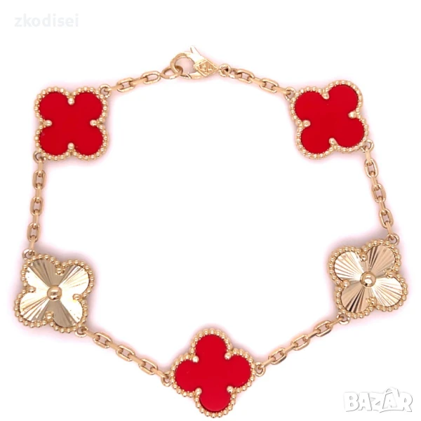 Златна дамска гривна Van Cleef & Arpels 10,27гр. 18,0см. 14кр. проба:585 модел:32274-6, снимка 1