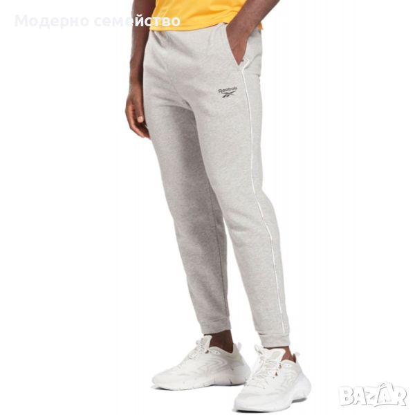 Мъжко спортно долнище reebok workout ready piping pants grey, снимка 1