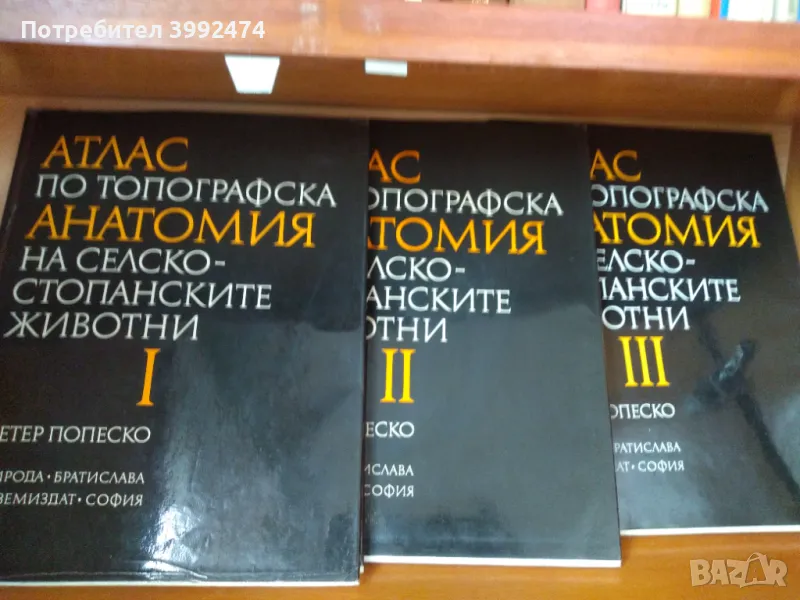 Атлас по топографска анатомия на селскостопанските животни, 3 тома, снимка 1