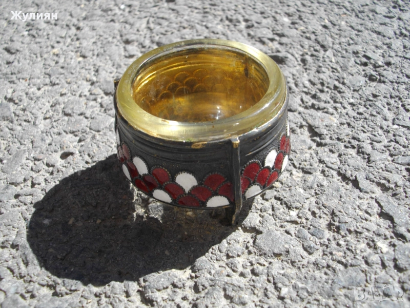 СЪДЧЕ ЗА ХАЙВЕР ГОРЧИЦА СОСИЕРА ЕМАЙЛ СССР , снимка 1