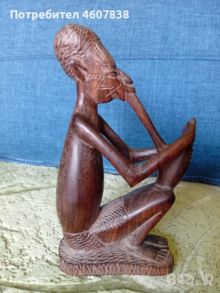 Статуетка африканско изкуство 12.5-7.5 см, снимка 1