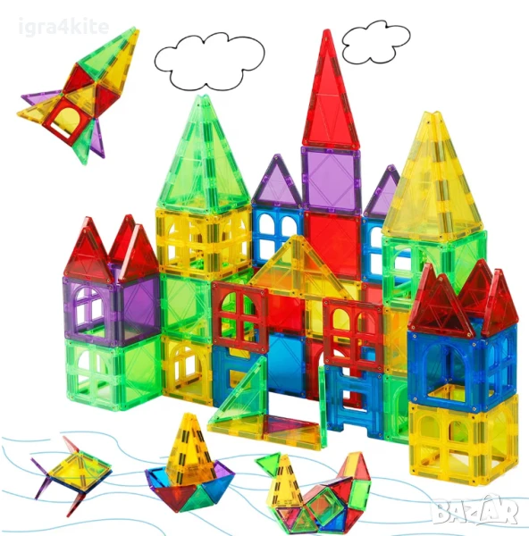 ТОП ОФЕРТИ НА МАГНИТНИ КОНСТРУКТОРИ 2 комплекта х80 части (160) за 100лв., снимка 1