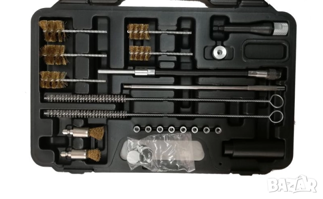 Комплект за почистване на отвора и леглата на инжектори - 22 части