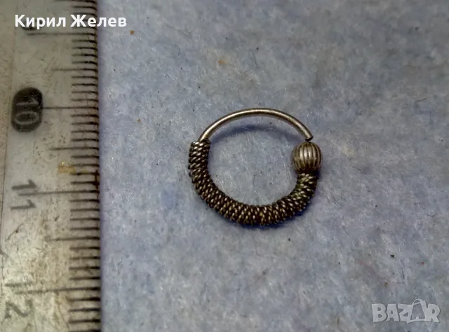 СТАРА РЕТРО АРТ МОДЕЛ СРЕБЪРНА ОБЕЦА СРЕБРО ВИСОКА ПРОБА ФИНА РЪЧНА РАБОТА 37754, снимка 5 - Антикварни и старинни предмети - 49704814