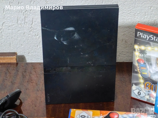 Playstation 2 slim + игри и buzz, снимка 2 - PlayStation конзоли - 51665668