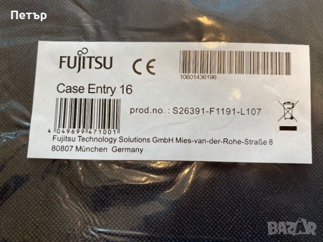 Чанта за лаптоп FUJITSU "Casual Entry Case 16" , снимка 4 - Части за лаптопи - 46478485