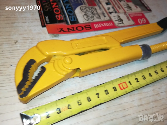 ТРЪБЕН КЛЮЧ 30СМ ЖЪЛТ 1010251711, снимка 4 - Други инструменти - 52011069