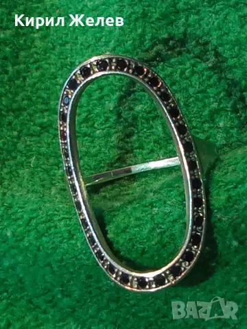 ФИН АРТИСТИЧЕН МАРКАЗИТЕН СРЕБЪРЕН ПРЪСТЕН СРЕБРО 925 ПРОБА ЮВЕЛИРНА АРТ ИЗРАБОТКА 48583, снимка 12 - Пръстени - 49150443