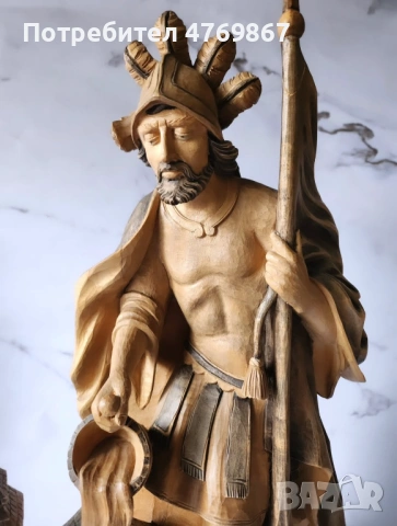 Дървена статуя, снимка 3 - Статуетки - 53896581