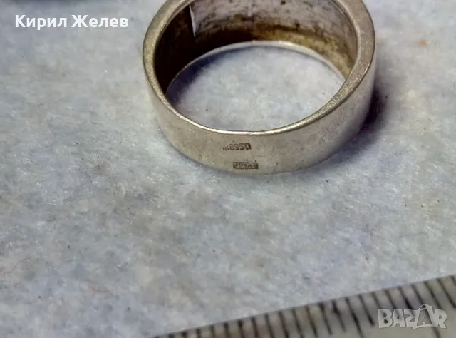 МАРКОВ ВИНТИДЖ АРТ СРЕБЪРЕН ПРЪСТЕН СРЕБРО 925 A1 с ДВЕ МАРКИРОВКИ и ЦВЕТЕН ЕМАЙЛ РЪЧНА РАБОТА 49935, снимка 13 - Пръстени - 49981847