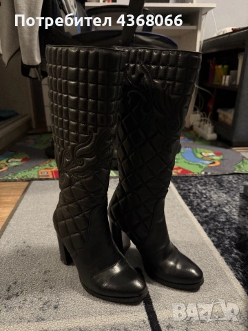 Дамски ботуши 35 номер от естествена кожа черни, снимка 3 - Дамски ботуши - 53373995