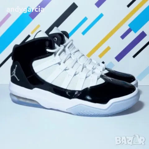  Nike Air Jordan Max Aura Black White ЧИСТО НОВИ 44.5ти номер 28.5см стелка с кутия 