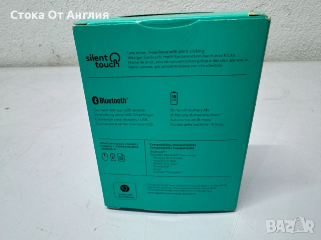 Мишка - Logitech M240 silent Bluetooth , снимка 5 - Клавиатури и мишки - 53810502