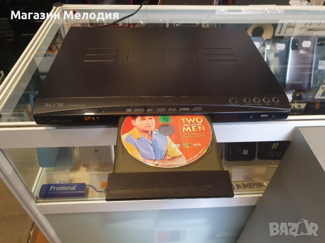 ДВД / DVD Elite PV-4000USB Работи, добър външен вид. Има USB. Няма дистанционно., снимка 2 - Плейъри, домашно кино, прожектори - 48412179