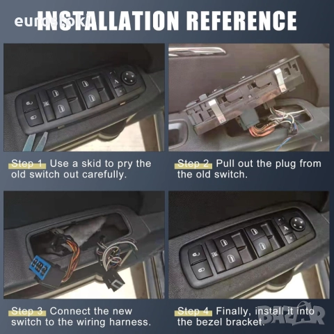 Блок превключвател за електрически стъкла от страната на водача 35750-SWA-K01, резервна част за Hond, снимка 4 - Части - 51458483