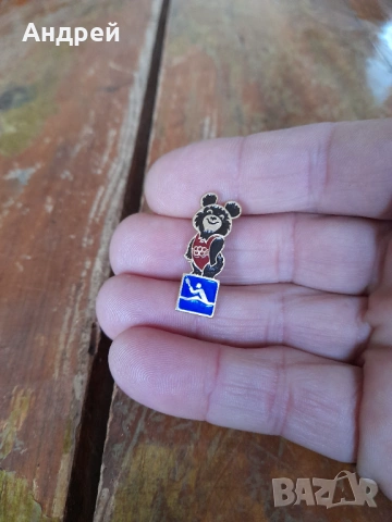 Стара значка мечето Миша #14, снимка 2 - Колекции - 53412278