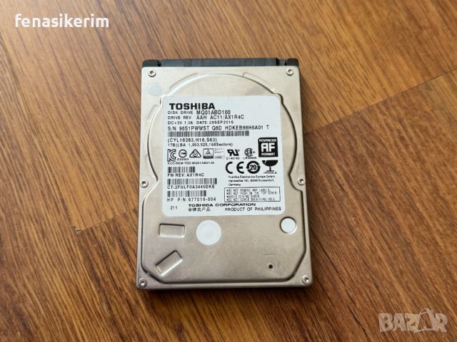 1000GB 1TB HDD Slim 7mm Твърд диск за лаптоп 2.5' Sata 3 Отличен без лоши сектори, снимка 1 - Твърди дискове - 45764370