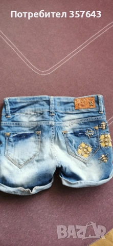 Къси дънкови панталонки, снимка 4 - Къси панталони и бермуди - 54281919