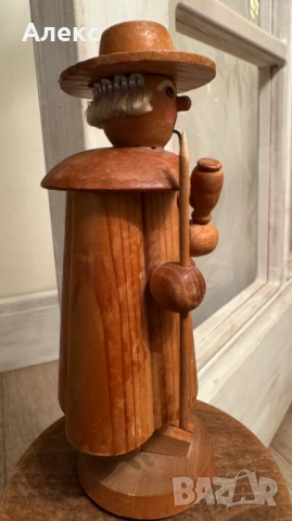 Колекционерска Немска дървена фигура, тамянник.Ерцгебирге, ГДР, снимка 4 - Антикварни и старинни предмети - 52811813