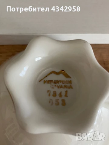 Mitterteich. 1950г.Порцеланова чаша., снимка 4 - Антикварни и старинни предмети - 50614488