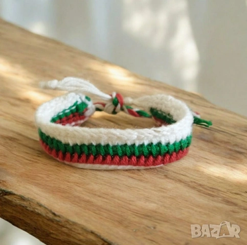 ⬜🟩🟥 Гривна Българския трибагреник ръчно изработена