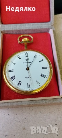 Рядък швейцарски джобен часовник Transalpin, снимка 3 - Антикварни и старинни предмети - 41411006