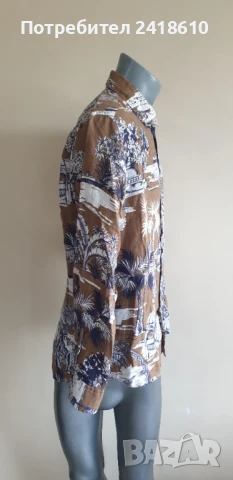 ETRO Milano Len  Made in Italy Mens Size L  ОРИГИНАЛ! Мъжка Ленена Риза., снимка 3 - Ризи - 50497711