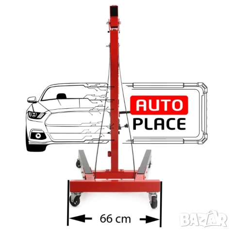 Хидравличен сгъваем кран за двигатели тип жираф 2 тона + везна Mar-Pol, снимка 10 - Други инструменти - 53993794