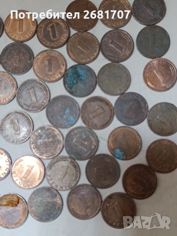Монети 1 пфениг ФРГ, снимка 3 - Нумизматика и бонистика - 45902537