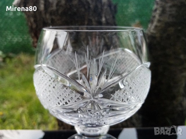 * Виолета * -кристален сервиз за коняк, снимка 4 - Сервизи - 54150726