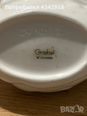 Колекционерска порцеланова фигура лебед Goebel – Германия.1950-1970г., снимка 6 - Антикварни и старинни предмети - 54160148