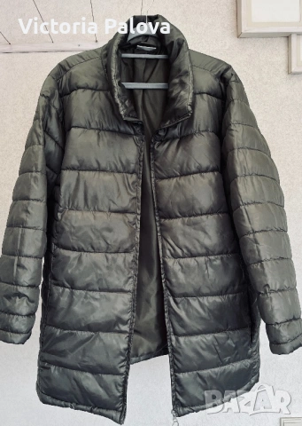 Леко ватирано  яке масленозелен цвят, снимка 3 - Якета - 53216861