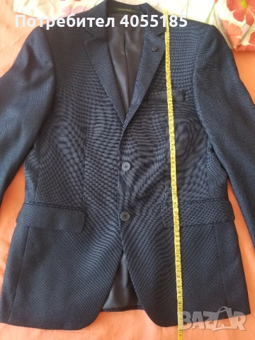 Официален тъмно син мъжки костюм, снимка 13 - Костюми - 51053494