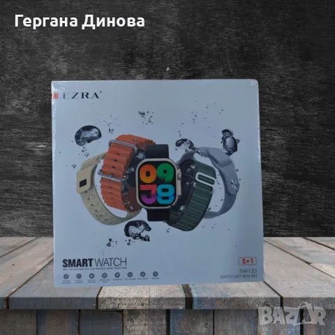 Стилен смарт часовник, Smart Watch Ezra, 5+1 SW133, снимка 4 - Смарт часовници - 49471875