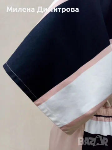 Дълга асиметрична рокля с кимоно ръкав, снимка 7 - Рокли - 50066165