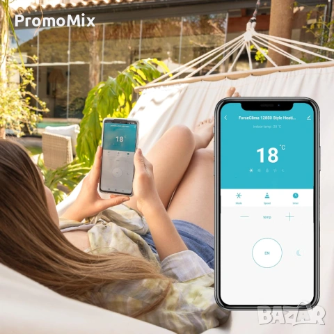 Мобилен климатик Cecotec ForceClima 7550 7000 BTU/h Wi-Fi 4в1 Преносим климатик влагоабсорбатор вент, снимка 10 - Климатици - 53187726