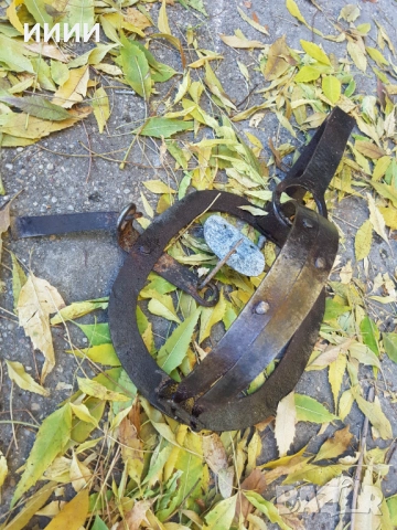 Голям стъпков капан със зъби , снимка 2 - Антикварни и старинни предмети - 52587076