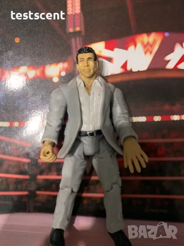 Екшън фигура WWE Vince McMahon Винс Макмеън Jakks Titon Tron 1999 Wrestling Figure WWF, снимка 6 - Фигурки - 48747610