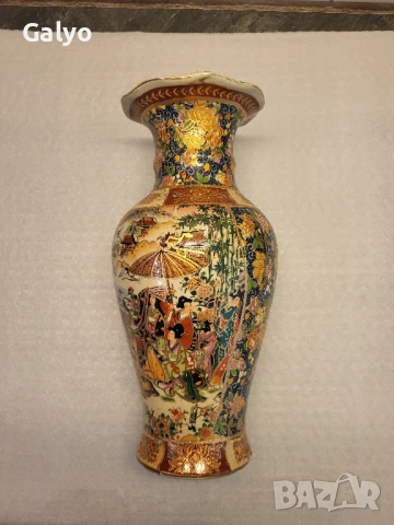 Красива ръчно боядисана китайска ваза