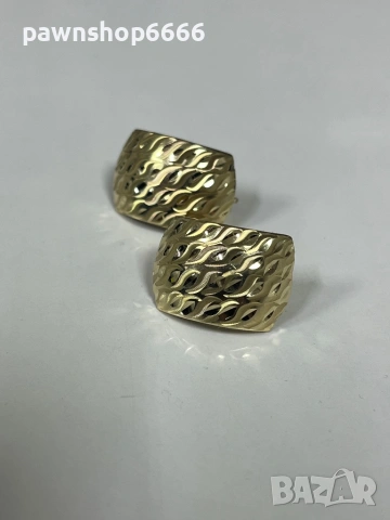 Златни обеци 14 карата, снимка 2 - Обеци - 53160908