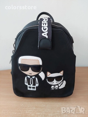 Черна раница Karl Lagerfeld кодSG-Z40, снимка 4 - Раници - 44759448
