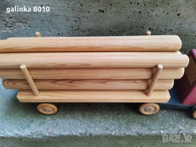 Старо дървено камионче, снимка 4 - Антикварни и старинни предмети - 51427089