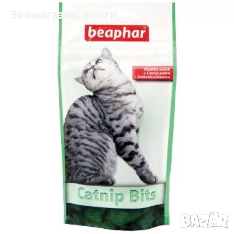 Beaphar Catnip Bits with Cat Grass 35 g - хапки с котешка трева, снимка 1 - За котки - 46102963