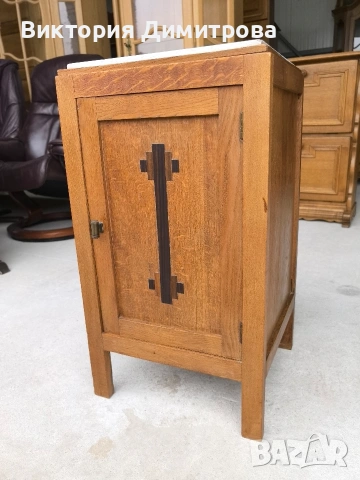 Винтидж шкафче с мрамор, снимка 6 - Шкафове - 53624891