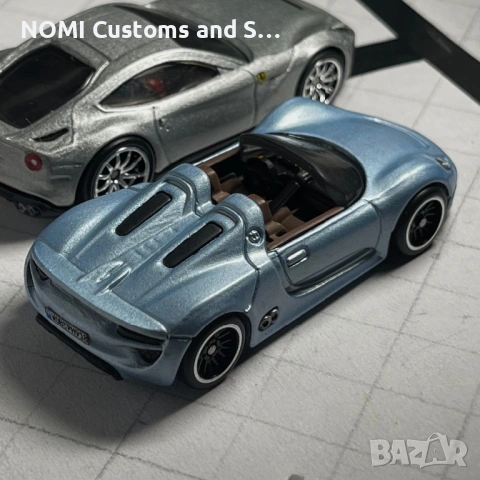 Hot Wheels Ferrari F12 Berlinetta & Porsche 918 Spyder, снимка 5 - Коли, камиони, мотори, писти - 53019850