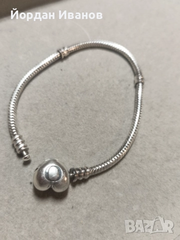 Сребърна гривна "Пандора", снимка 4 - Гривни - 52270503